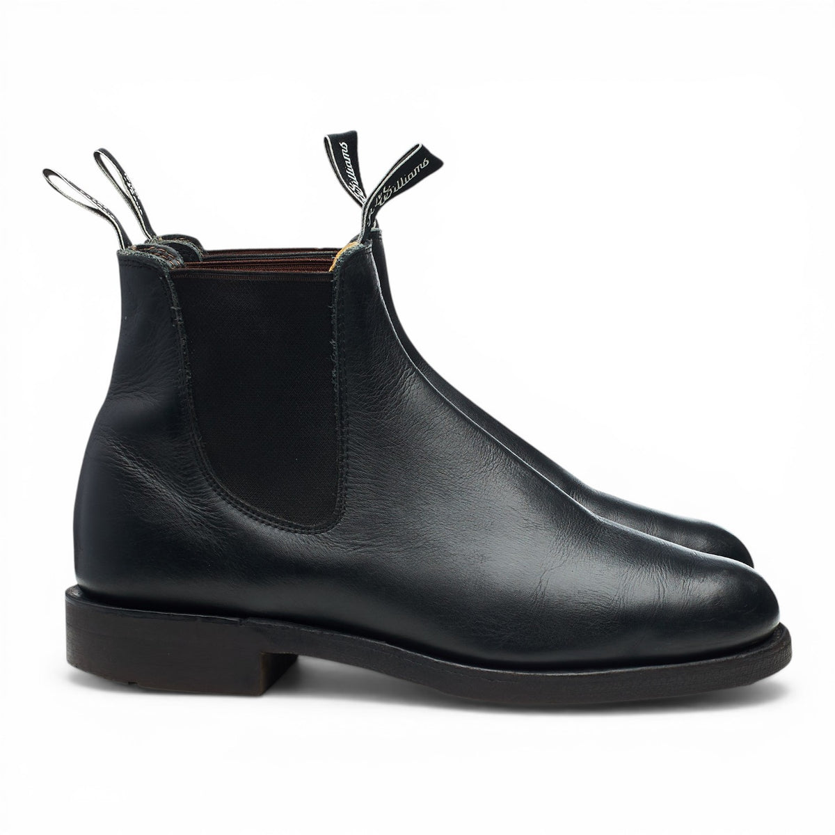 'Comfort Turnout' Black Leather Chelsea Boots UK 7.5 G