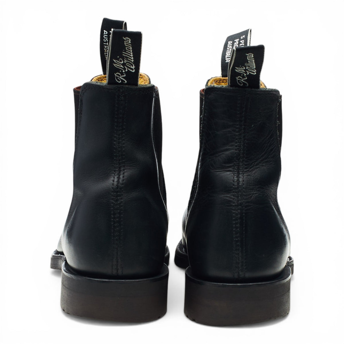 'Comfort Turnout' Black Leather Chelsea Boots UK 7.5 G