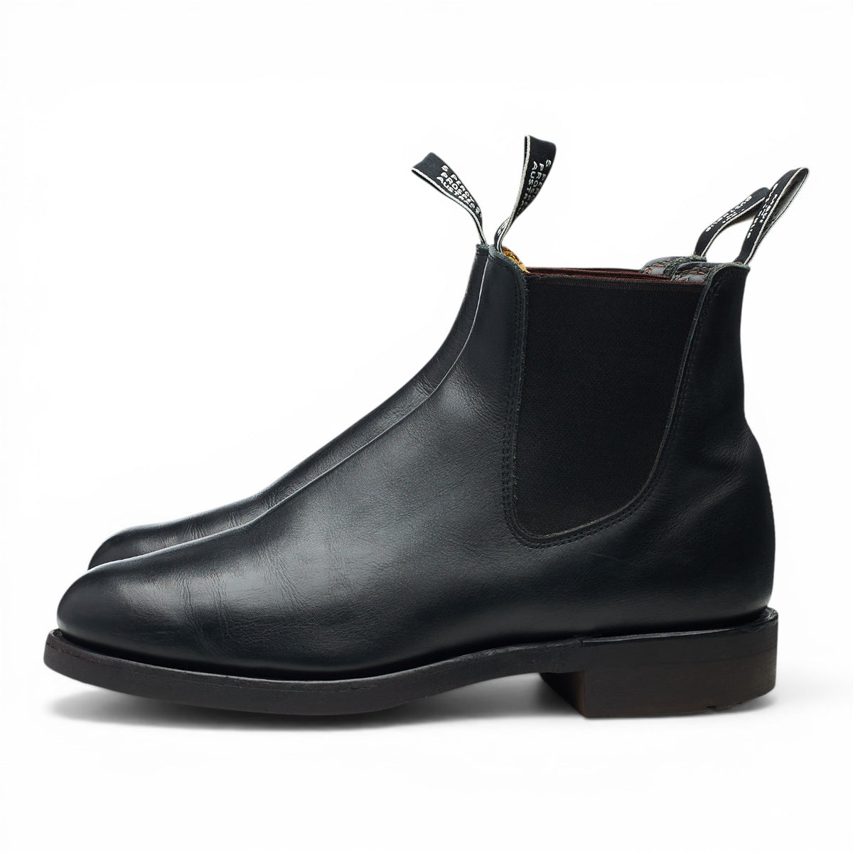 'Comfort Turnout' Black Leather Chelsea Boots UK 7.5 G