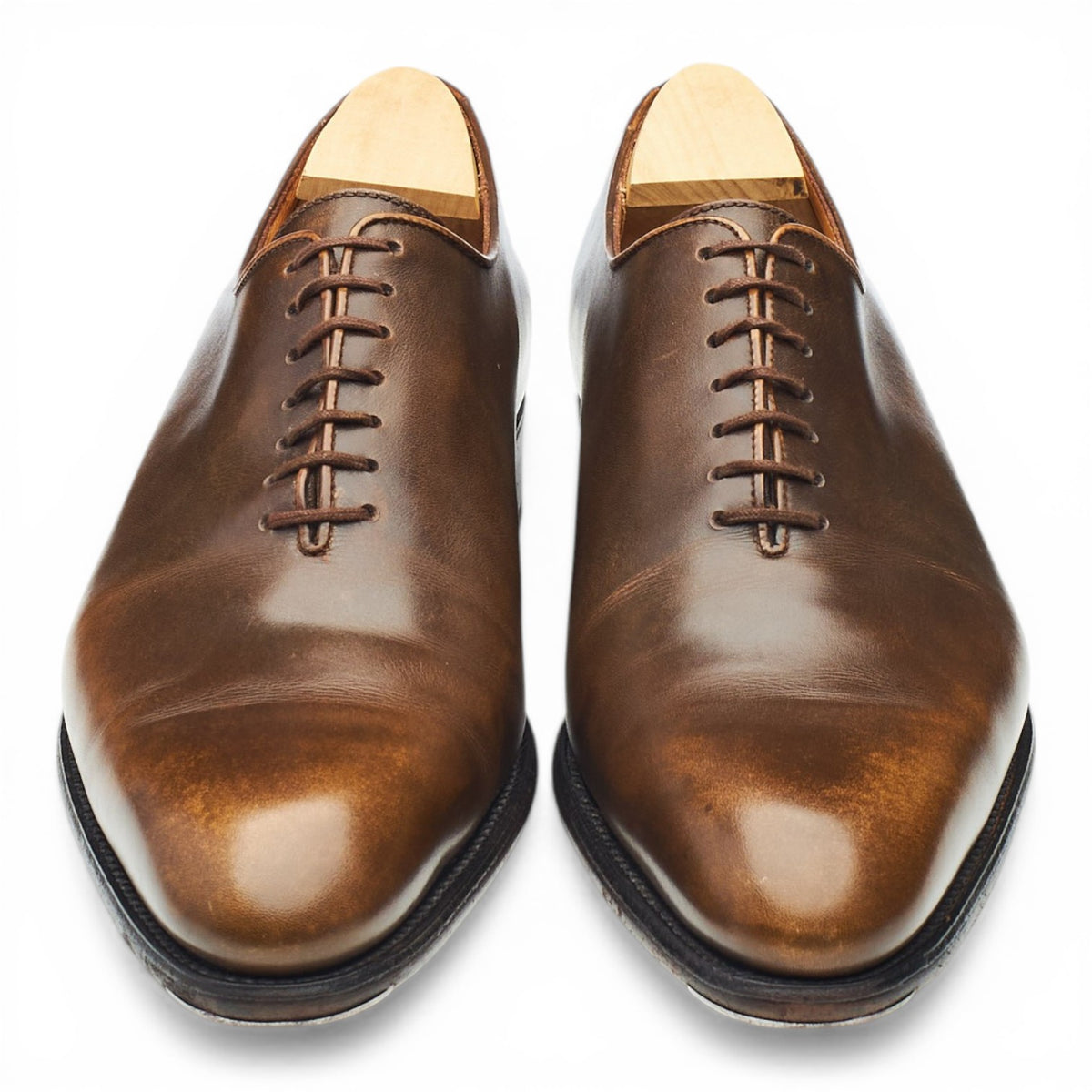 '402 Flore' Brown Leather Wholecut Oxford 7 C UK 7