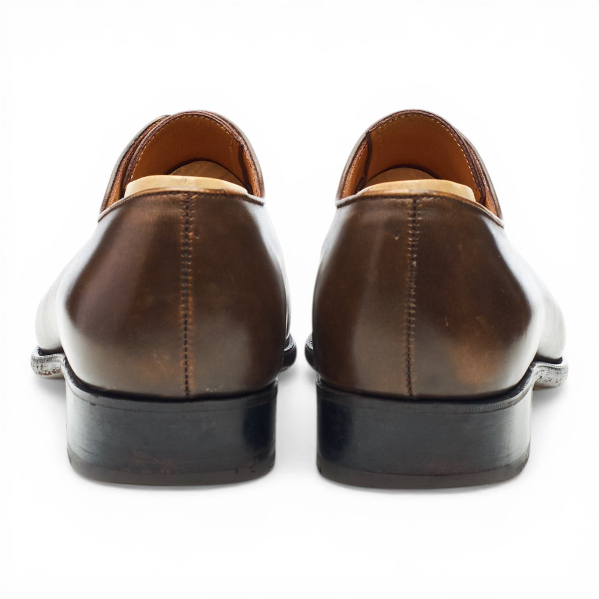 '402 Flore' Brown Leather Wholecut Oxford 7 C UK 7