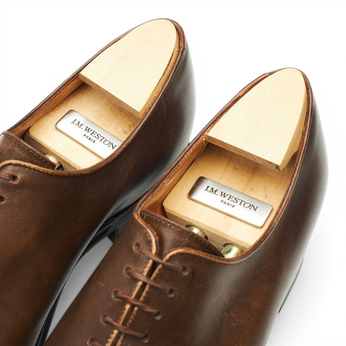 '402 Flore' Brown Leather Wholecut Oxford 7 C UK 7