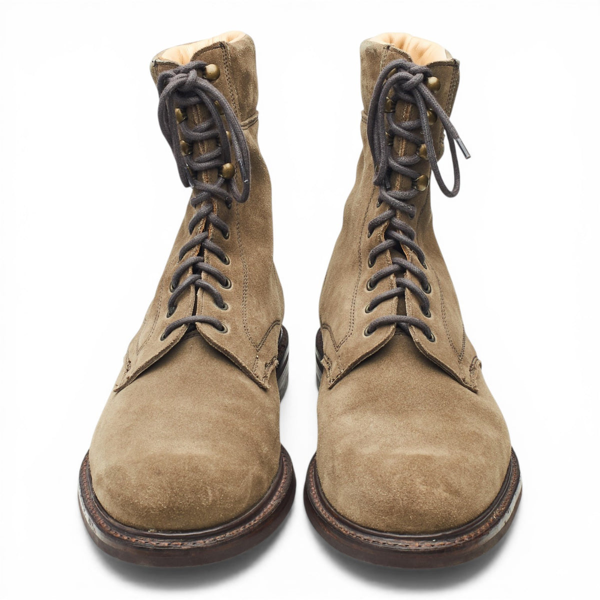 'Mallory' Light Brown Suede Country Boots UK 10 F