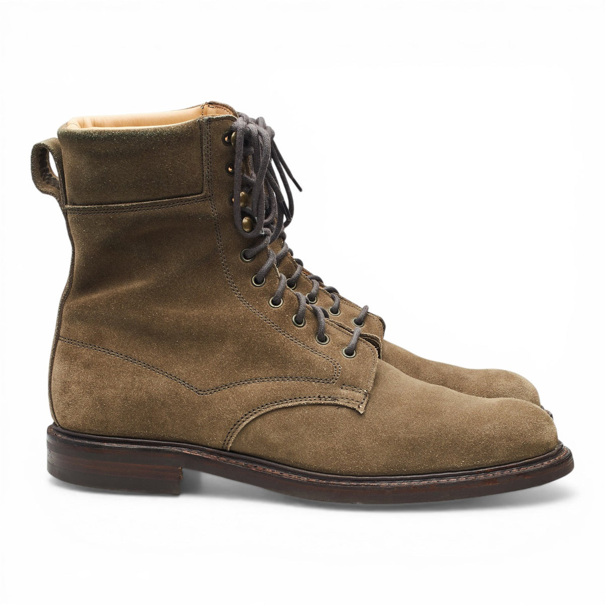 'Mallory' Light Brown Suede Country Boots UK 10 F