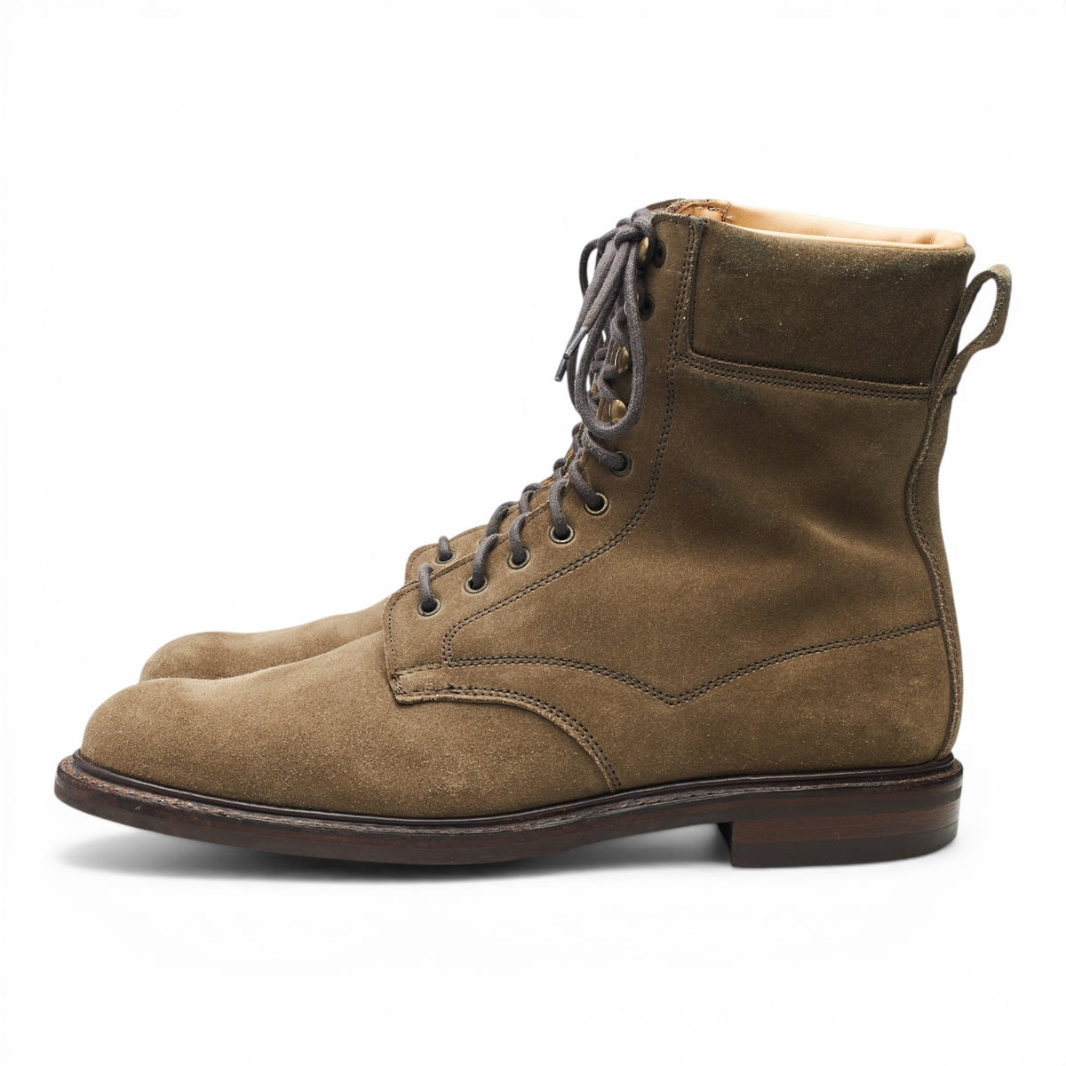 'Mallory' Light Brown Suede Country Boots UK 10 F