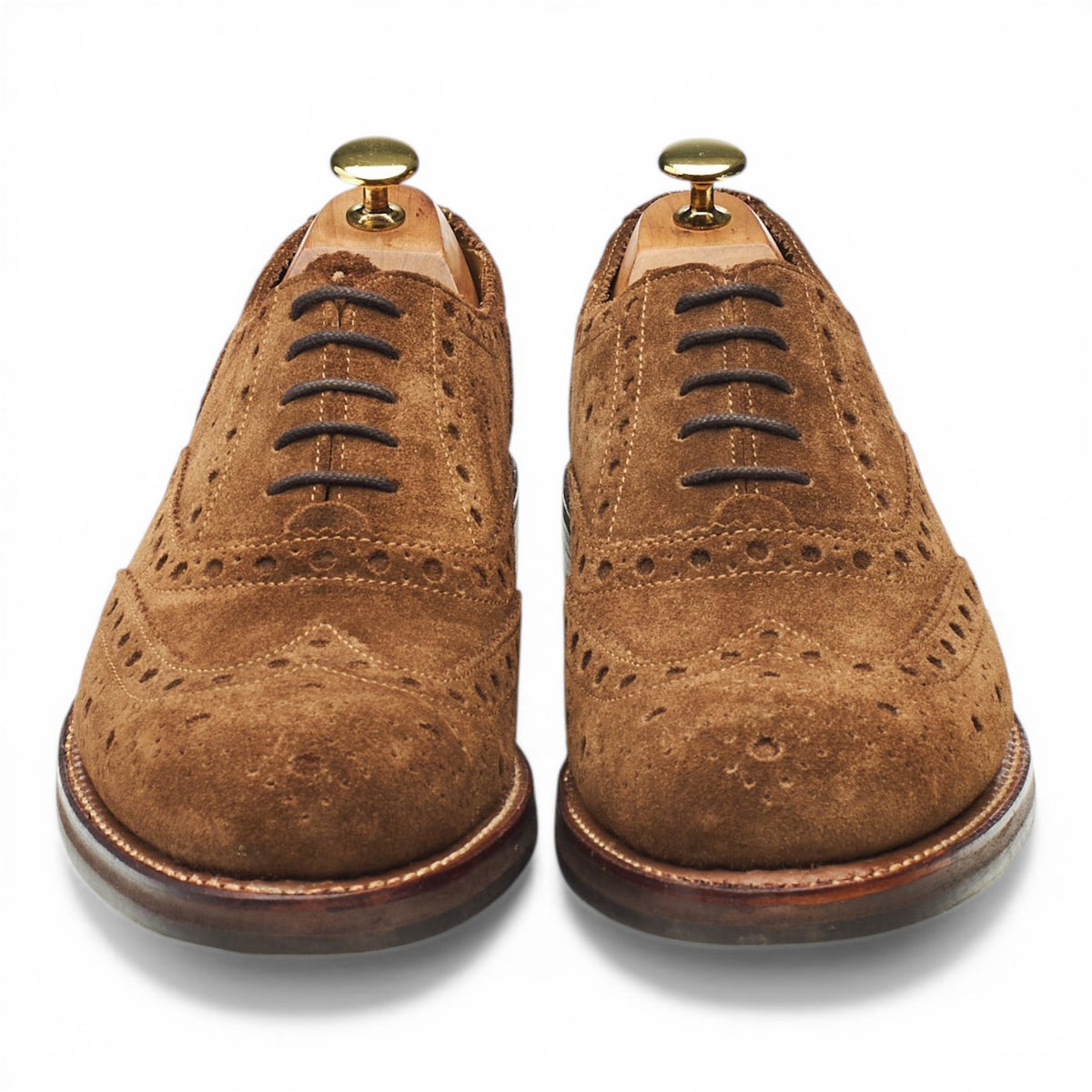 Brown Suede Oxford Brogues UK 8.5 F