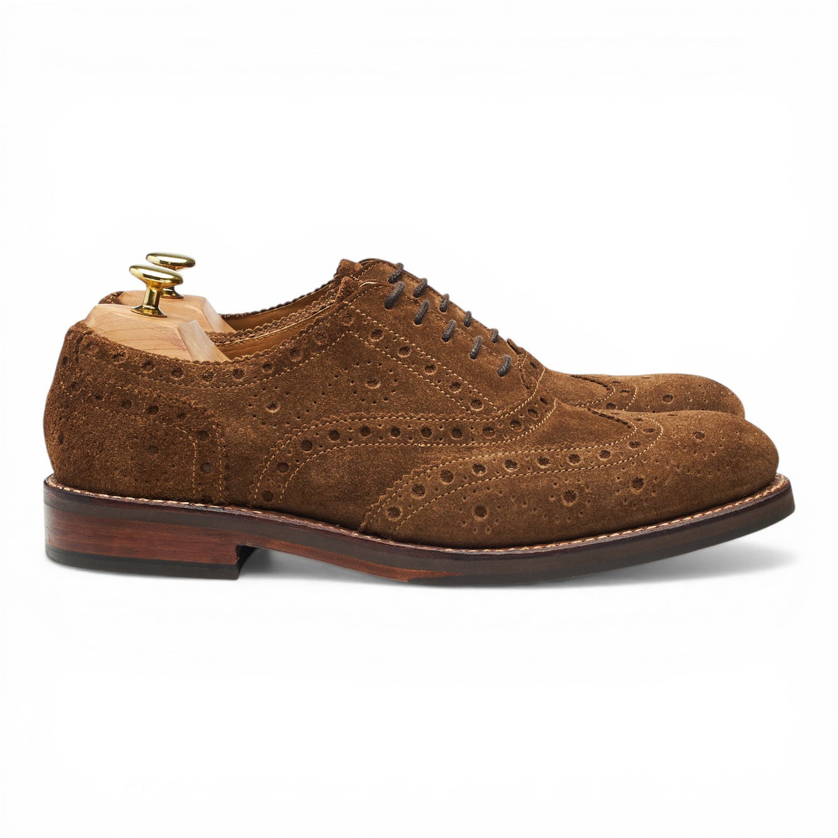Brown Suede Oxford Brogues UK 8.5 F