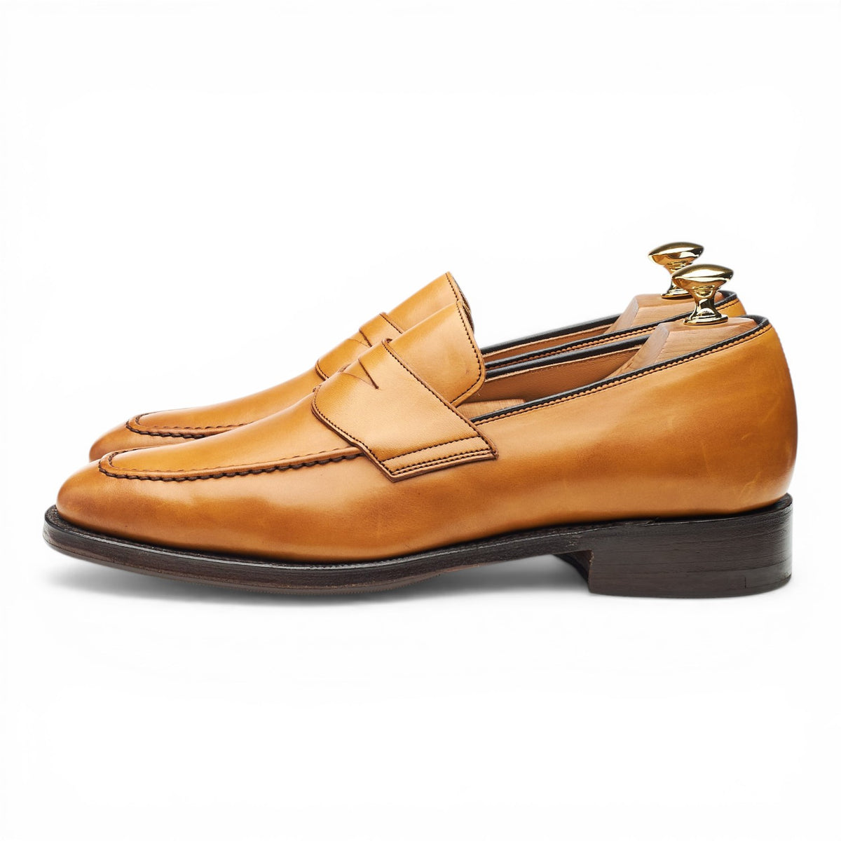 'Hertford 2' Tan Brown Leather Loafers UK 6 G
