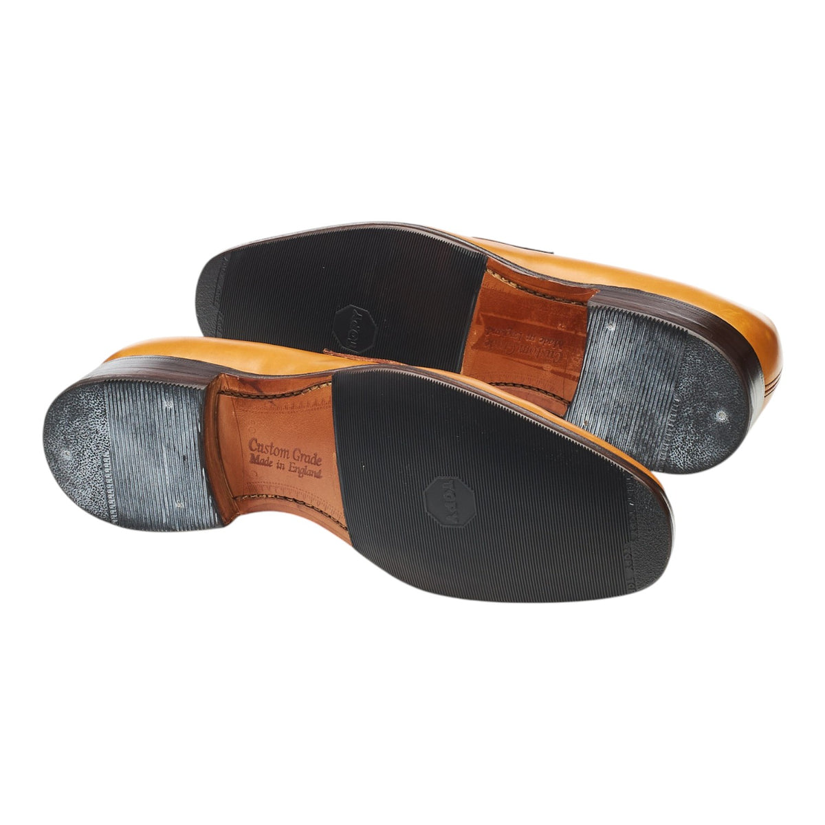 'Hertford 2' Tan Brown Leather Loafers UK 6 G