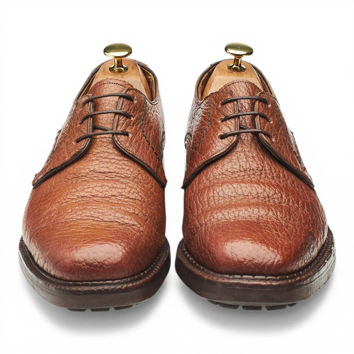 Vintage 'Dundee' Brown Grain Leather Veldtschoen Derby UK 8 E