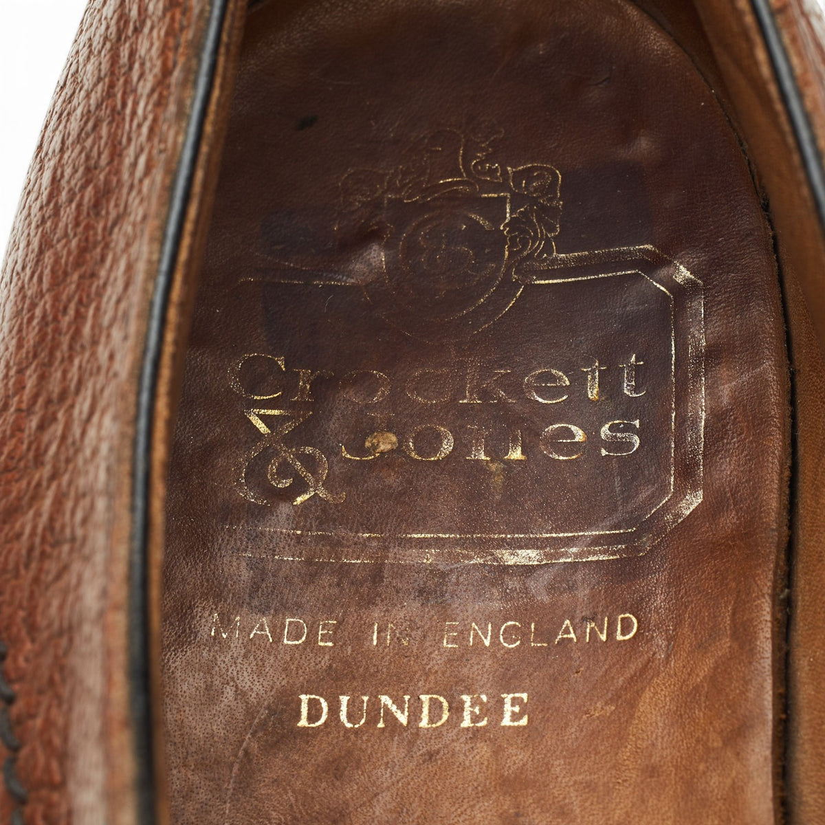 Vintage 'Dundee' Brown Grain Leather Veldtschoen Derby UK 8 E