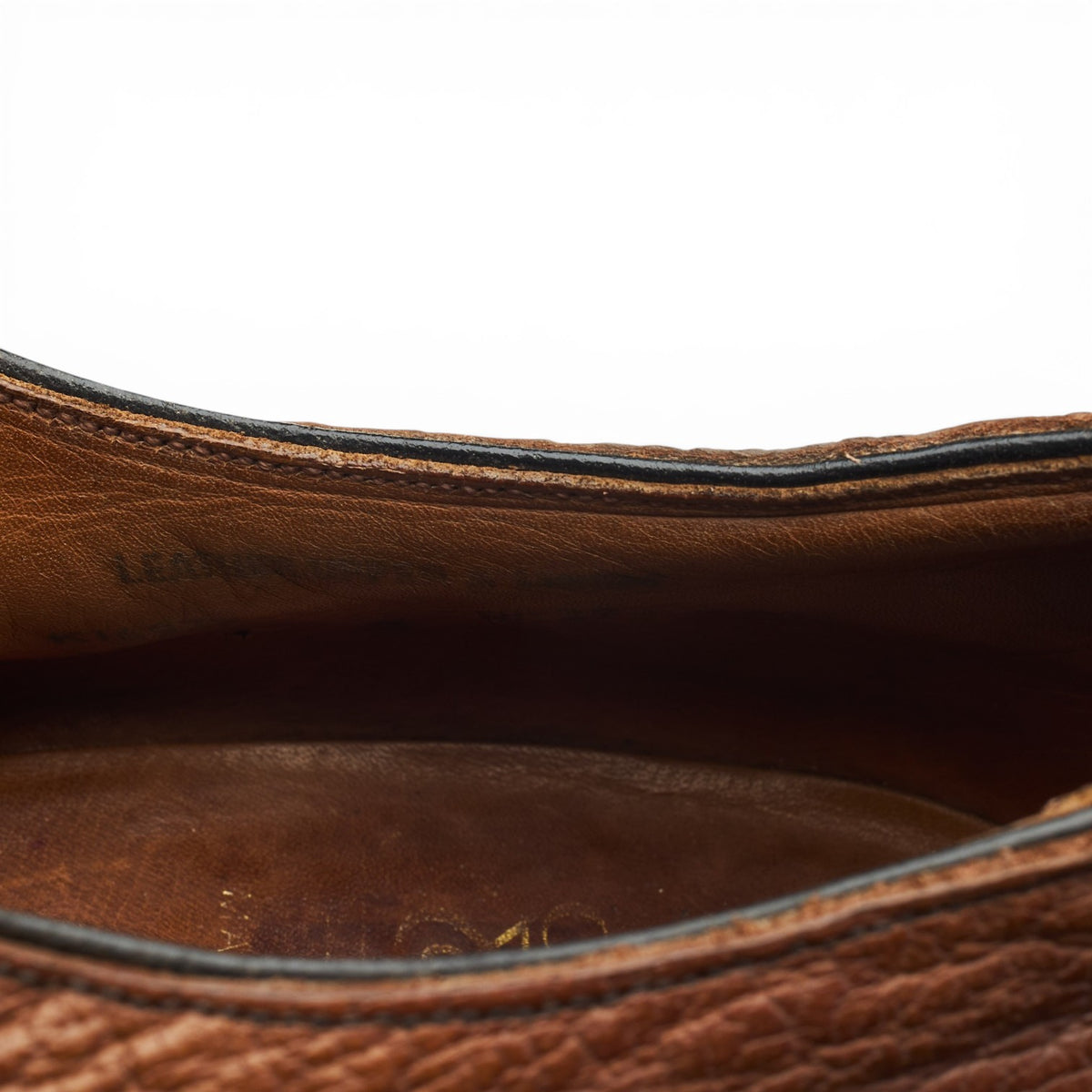 Vintage 'Dundee' Brown Grain Leather Veldtschoen Derby UK 8 E