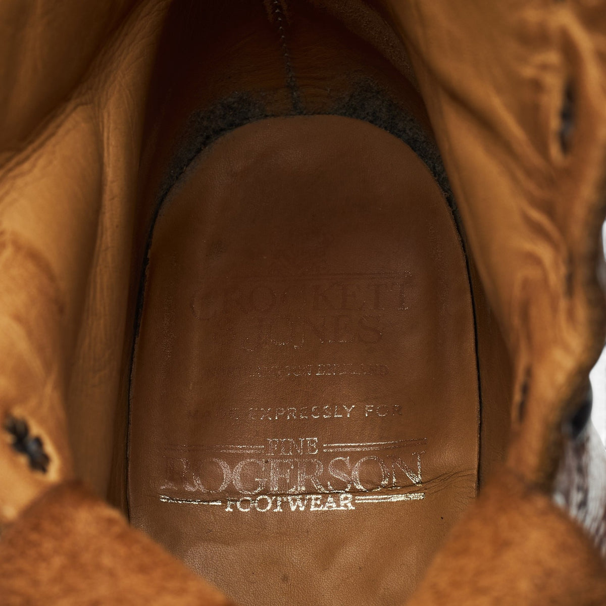 'Harry' Dark Brown Grain Leather Brogue Boots UK 10 F