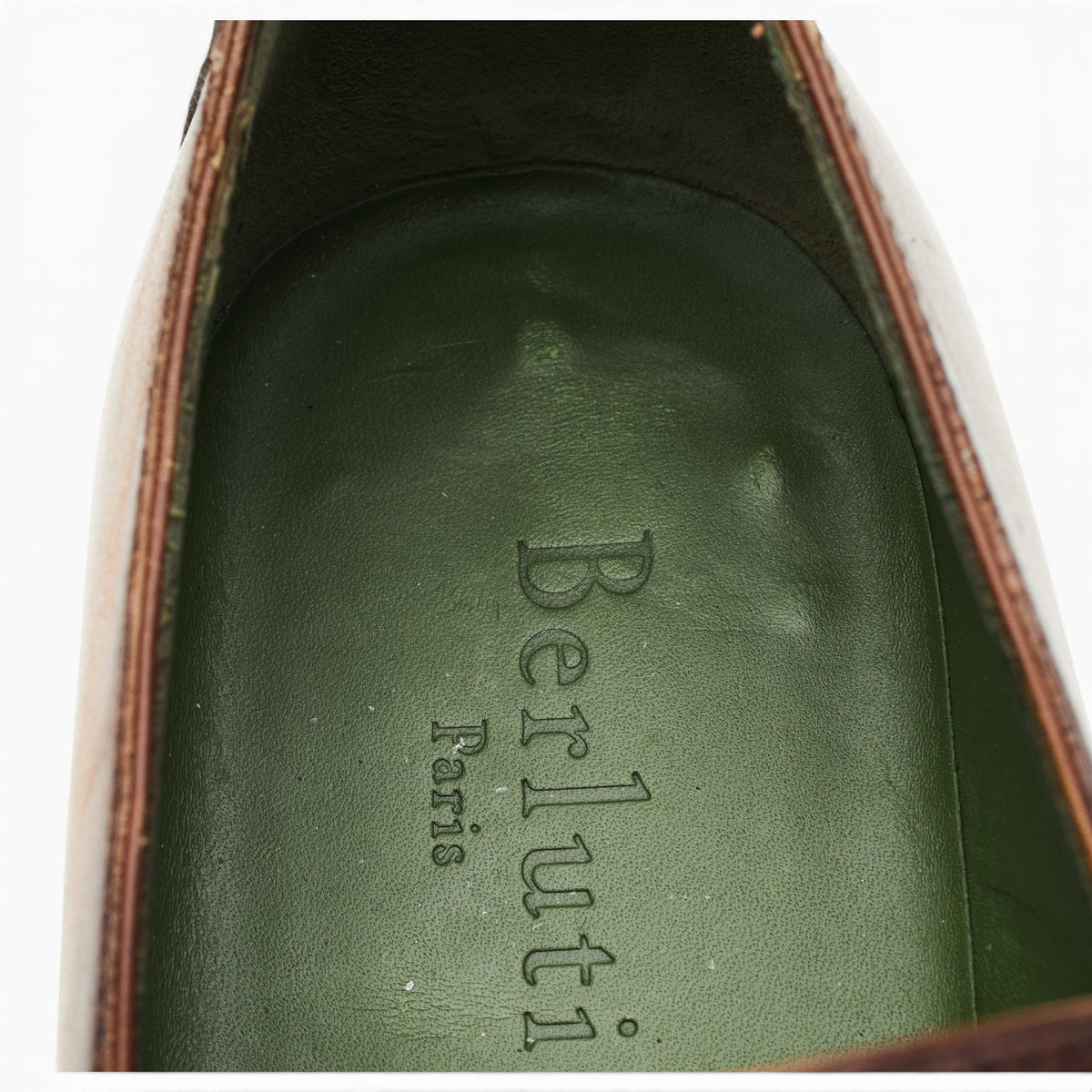 'Andy' Tan Brown Patina Leather Loafers UK 6