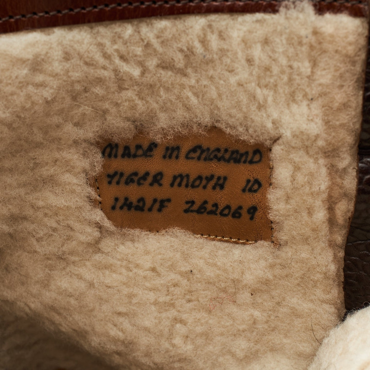 'Tiger Moth' Dark Brown Grain Leather Military Boots UK 10 F
