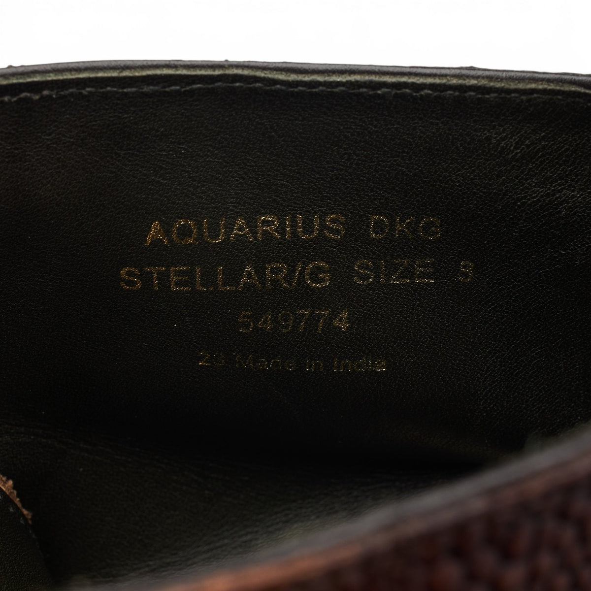 Design 'Aquarius' Dark Brown Grain Leather Boots UK 8 G