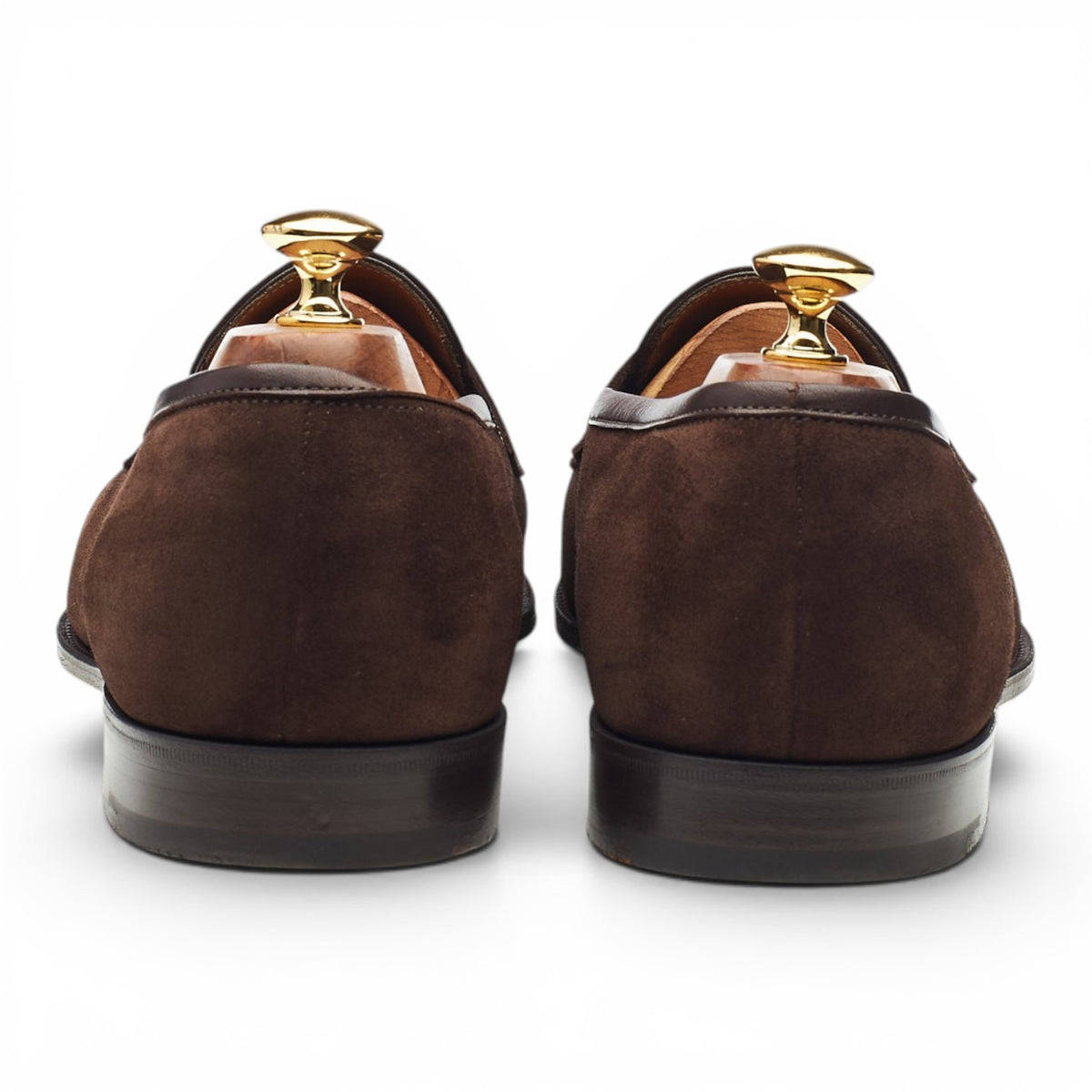 'Piccadilly' Dark Brown Suede Loafers UK 10.5 E