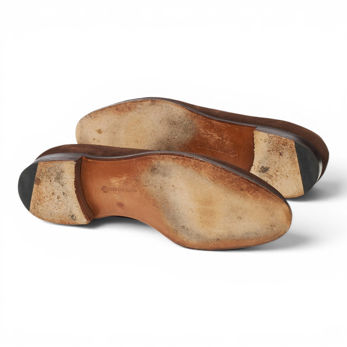 'Piccadilly' Dark Brown Suede Loafers UK 10.5 E
