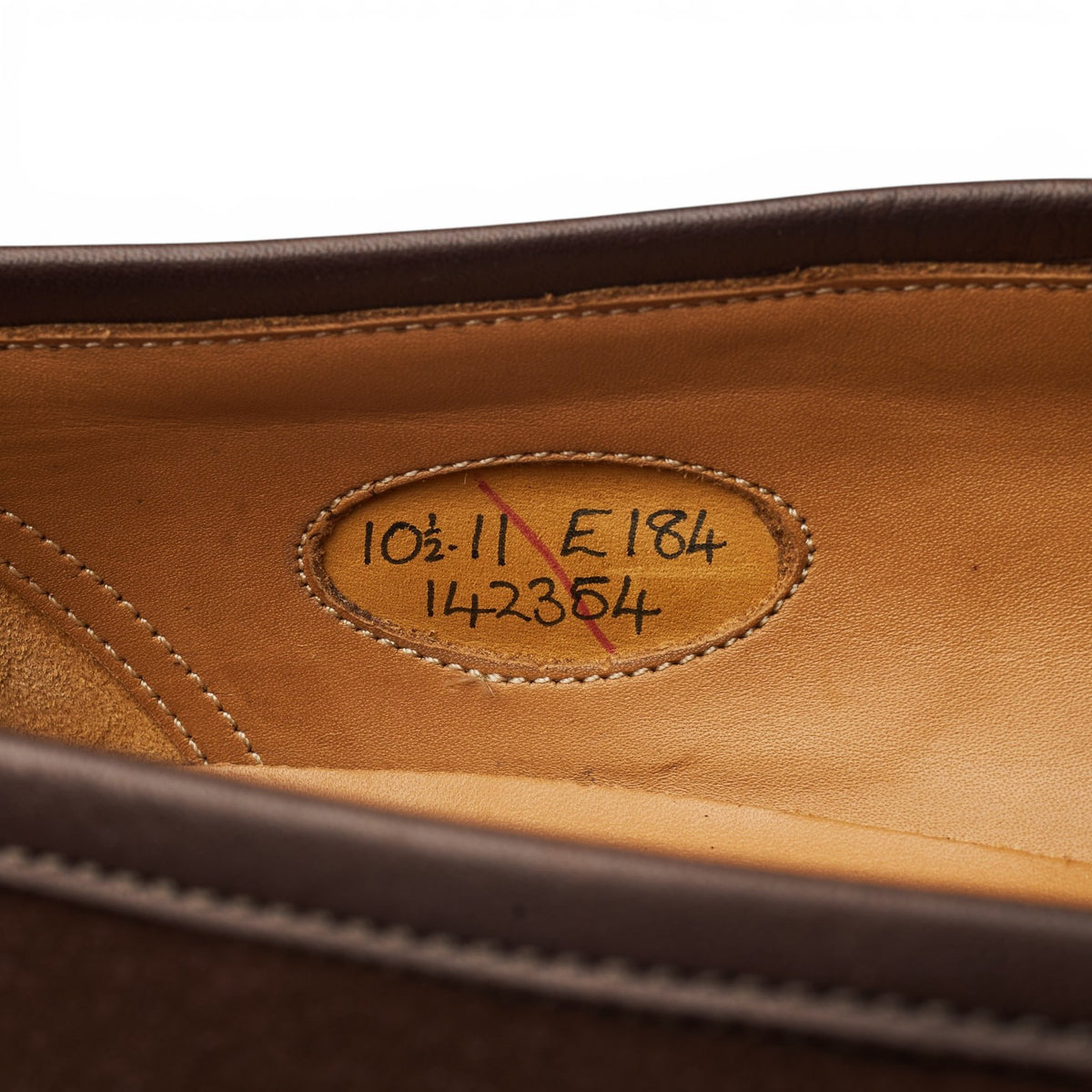 'Piccadilly' Dark Brown Suede Loafers UK 10.5 E