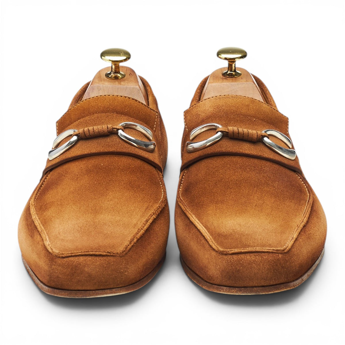 'Cannes' Brown Suede Horsebit Loafers UK 7 E