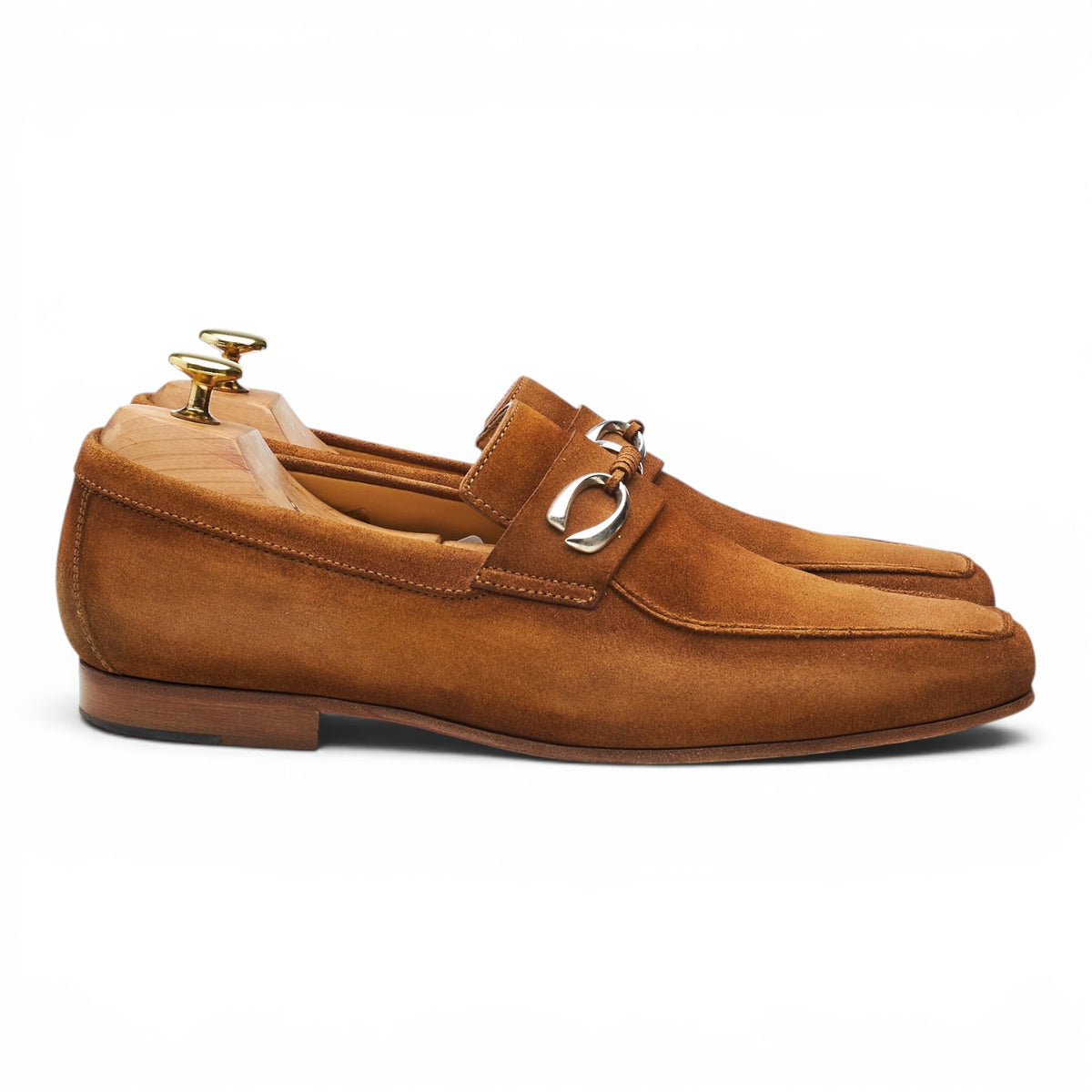 'Cannes' Brown Suede Horsebit Loafers UK 7 E