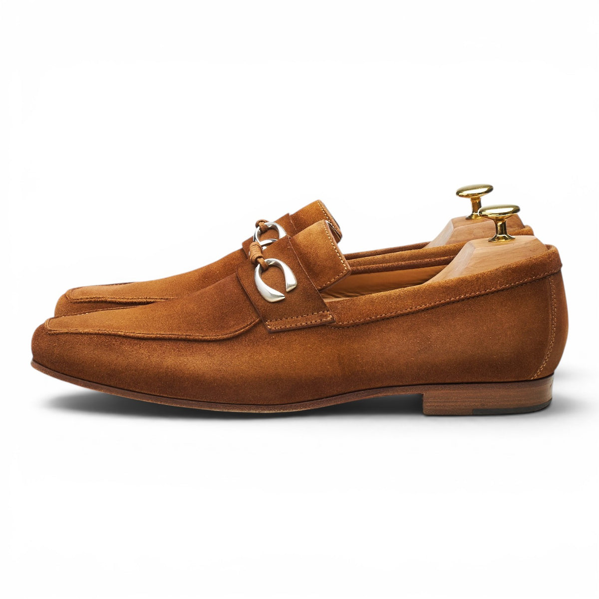 'Cannes' Brown Suede Horsebit Loafers UK 7 E