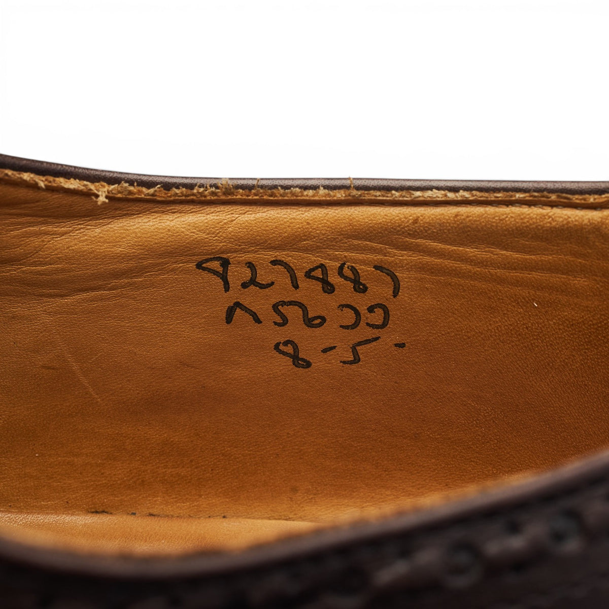 'Bourton' Dark Brown Leather Derby Brogues UK 8