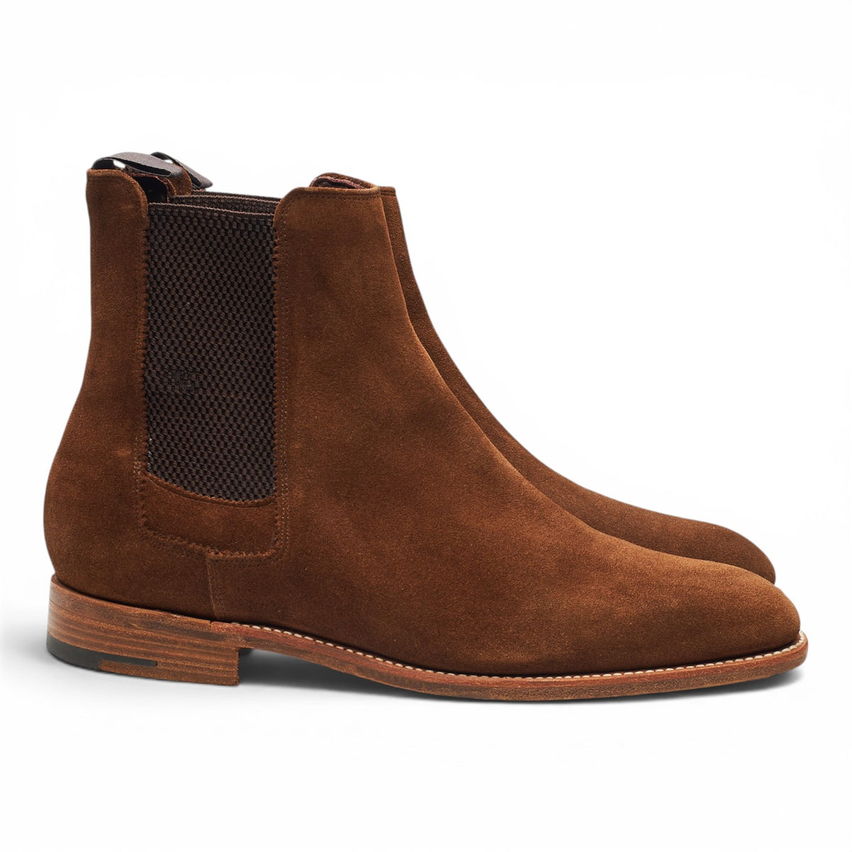 Snuff Brown Suede Chelsea Boots UK 8 FX