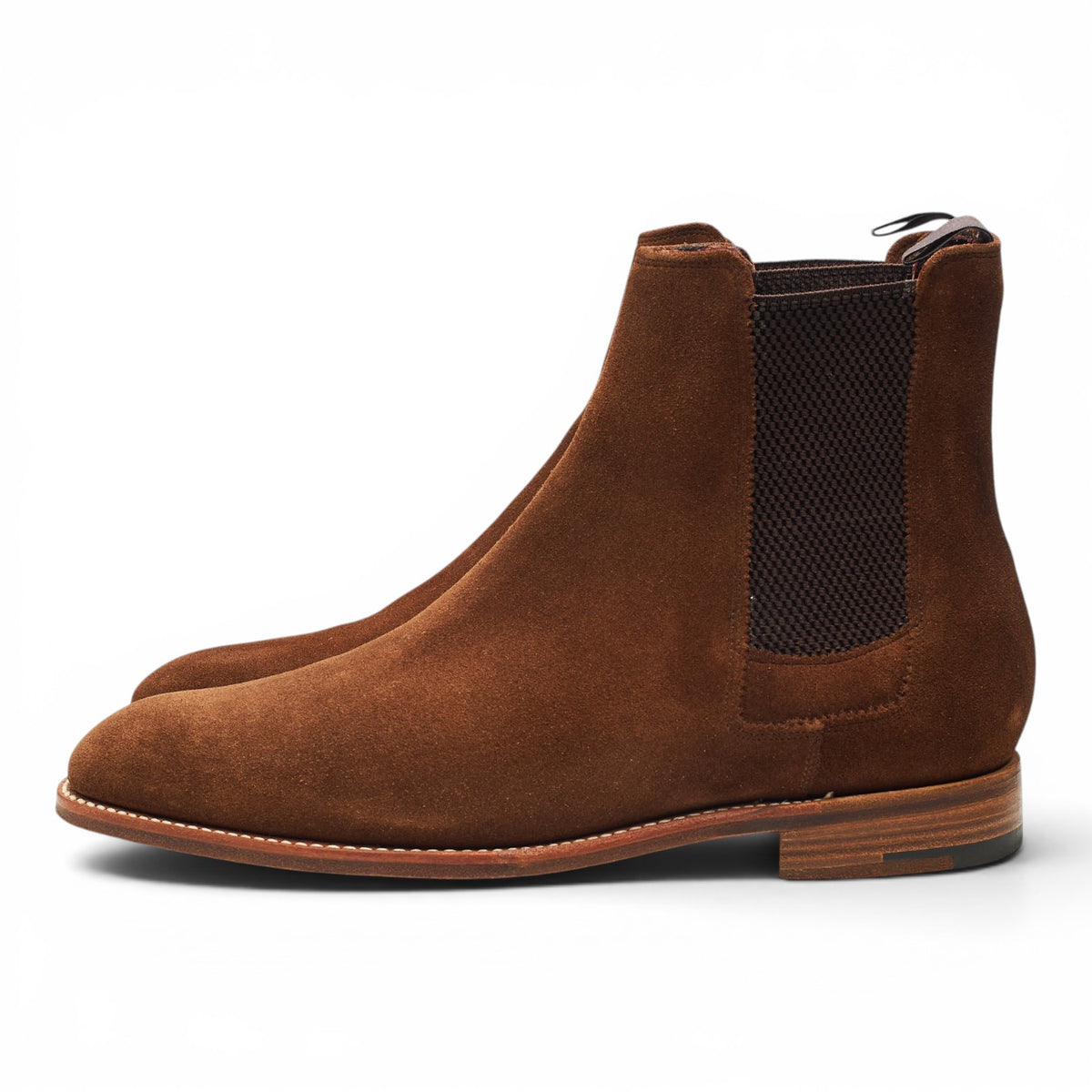 Snuff Brown Suede Chelsea Boots UK 8 FX