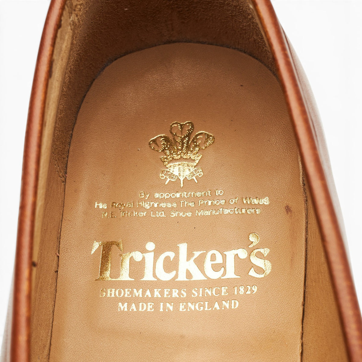 'Jason' Tan Brown Leather Loafers UK 9