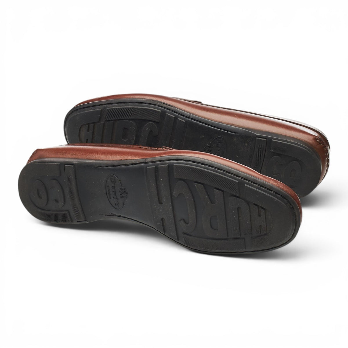 'Karl' Brown Leather Loafers UK 8