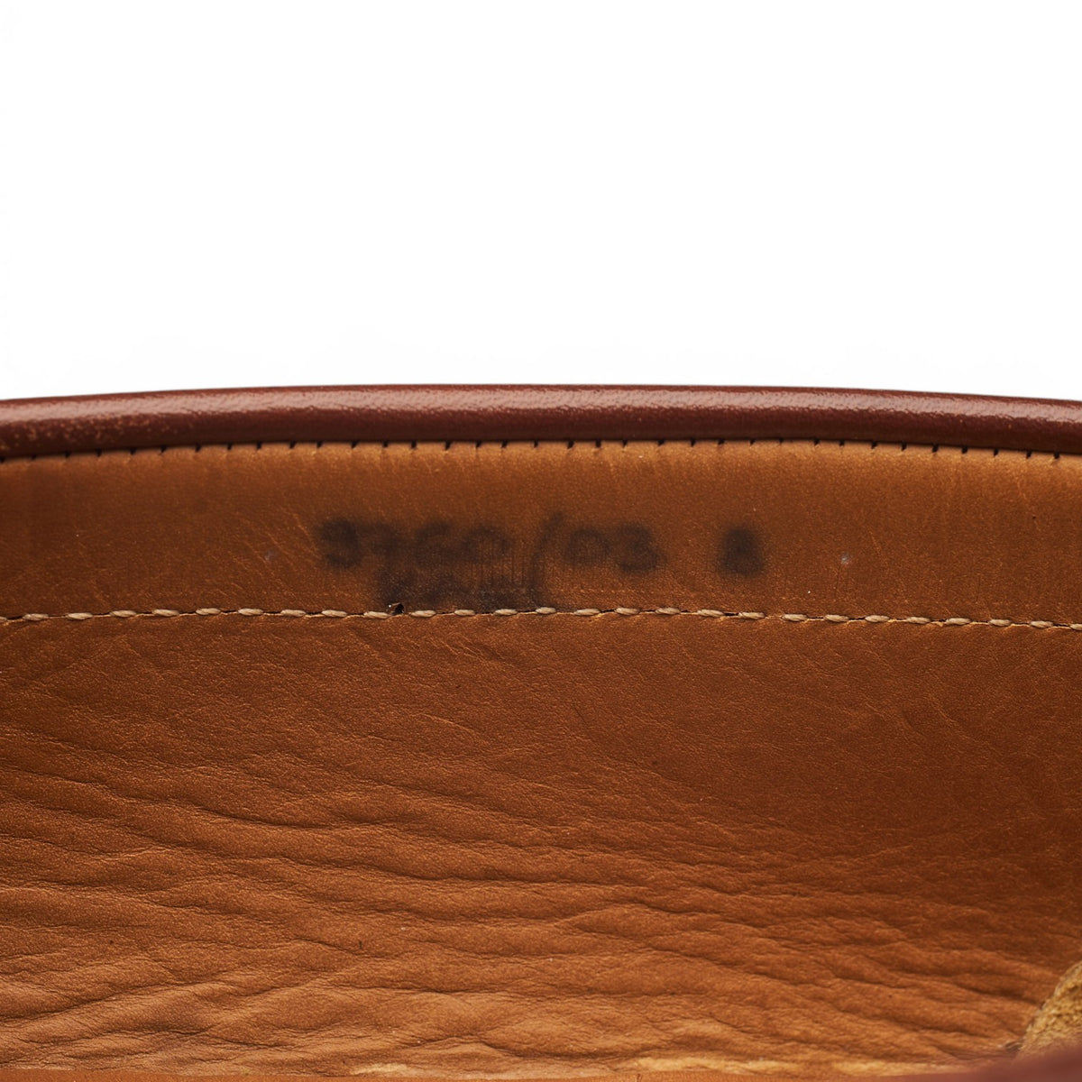 'Karl' Brown Leather Loafers UK 8