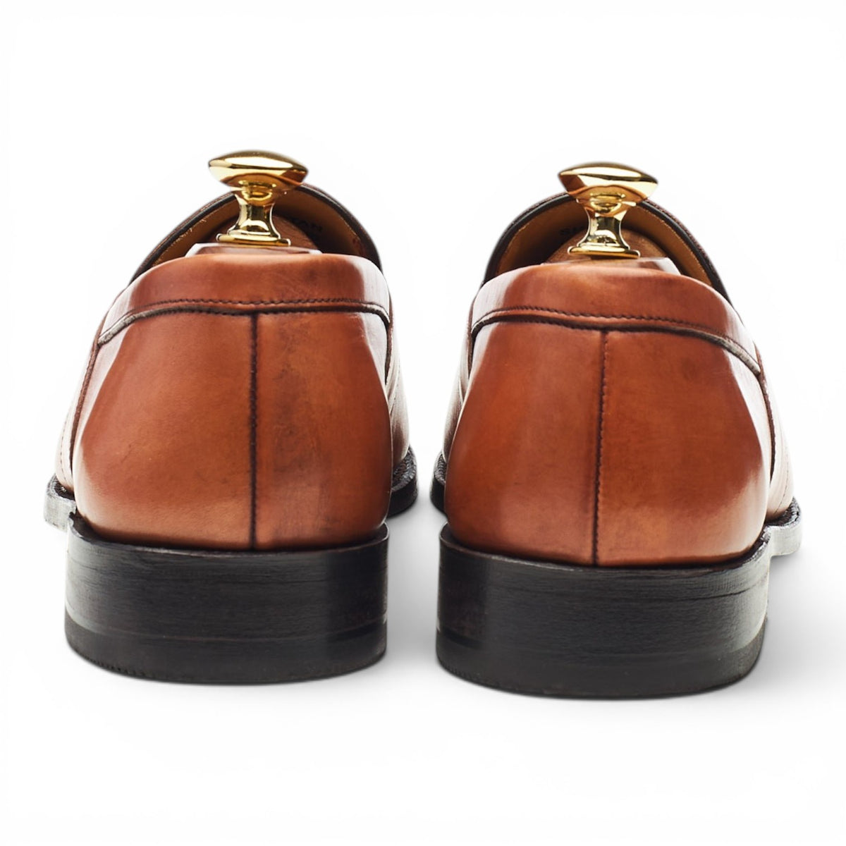 Tan Brown Leather Loafers UK 6.5 F