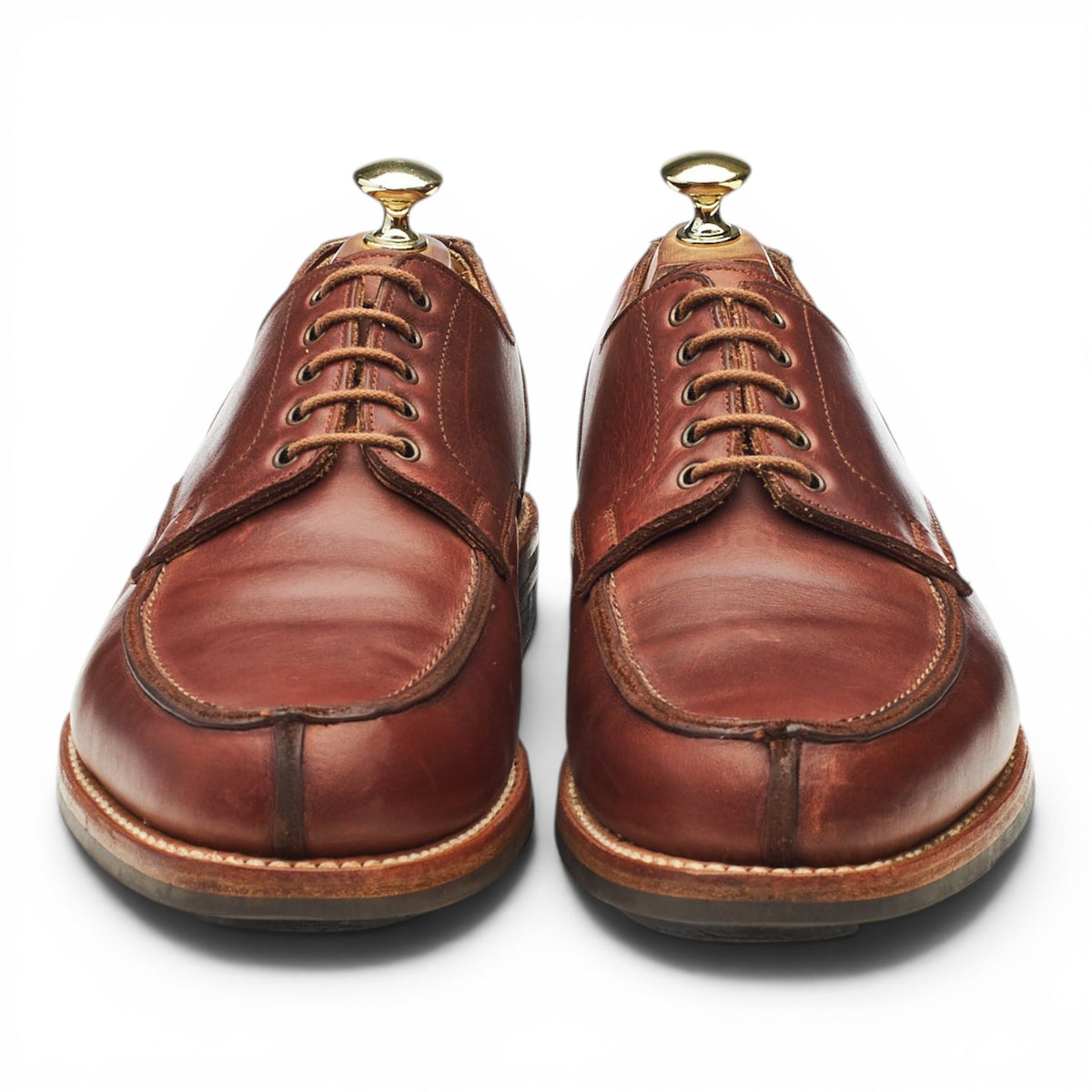 'Wexford' Brown Leather Split Toe Derby UK 7.5 E
