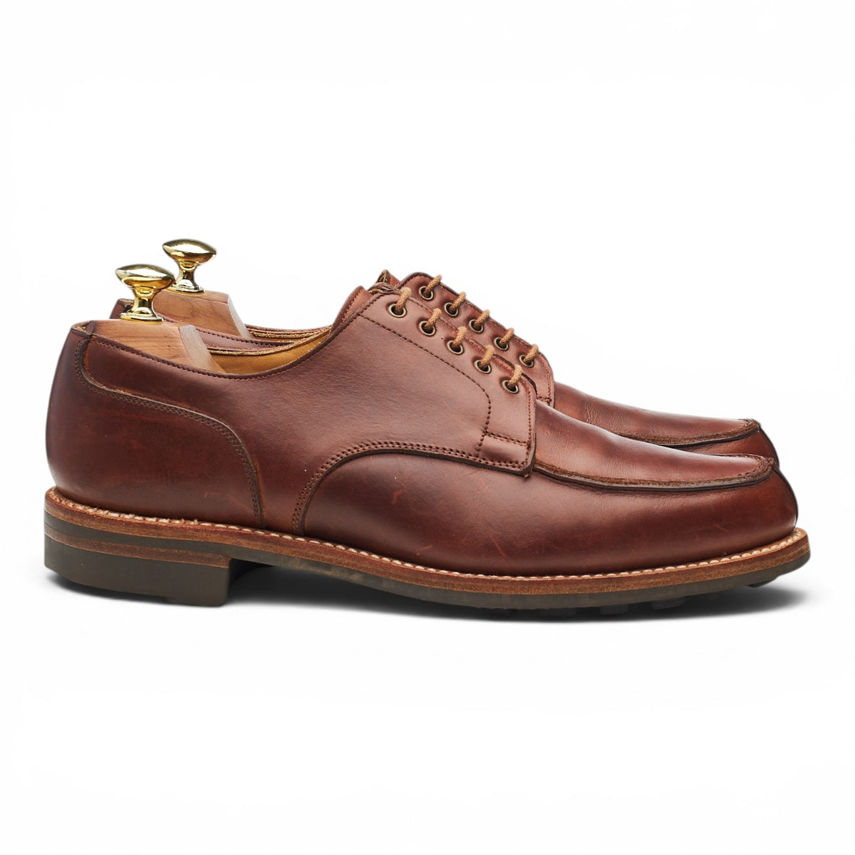 'Wexford' Brown Leather Split Toe Derby UK 7.5 E