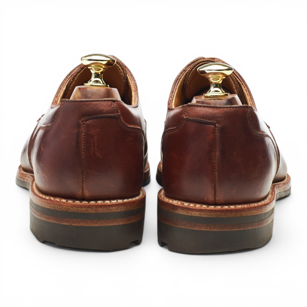 'Wexford' Brown Leather Split Toe Derby UK 7.5 E