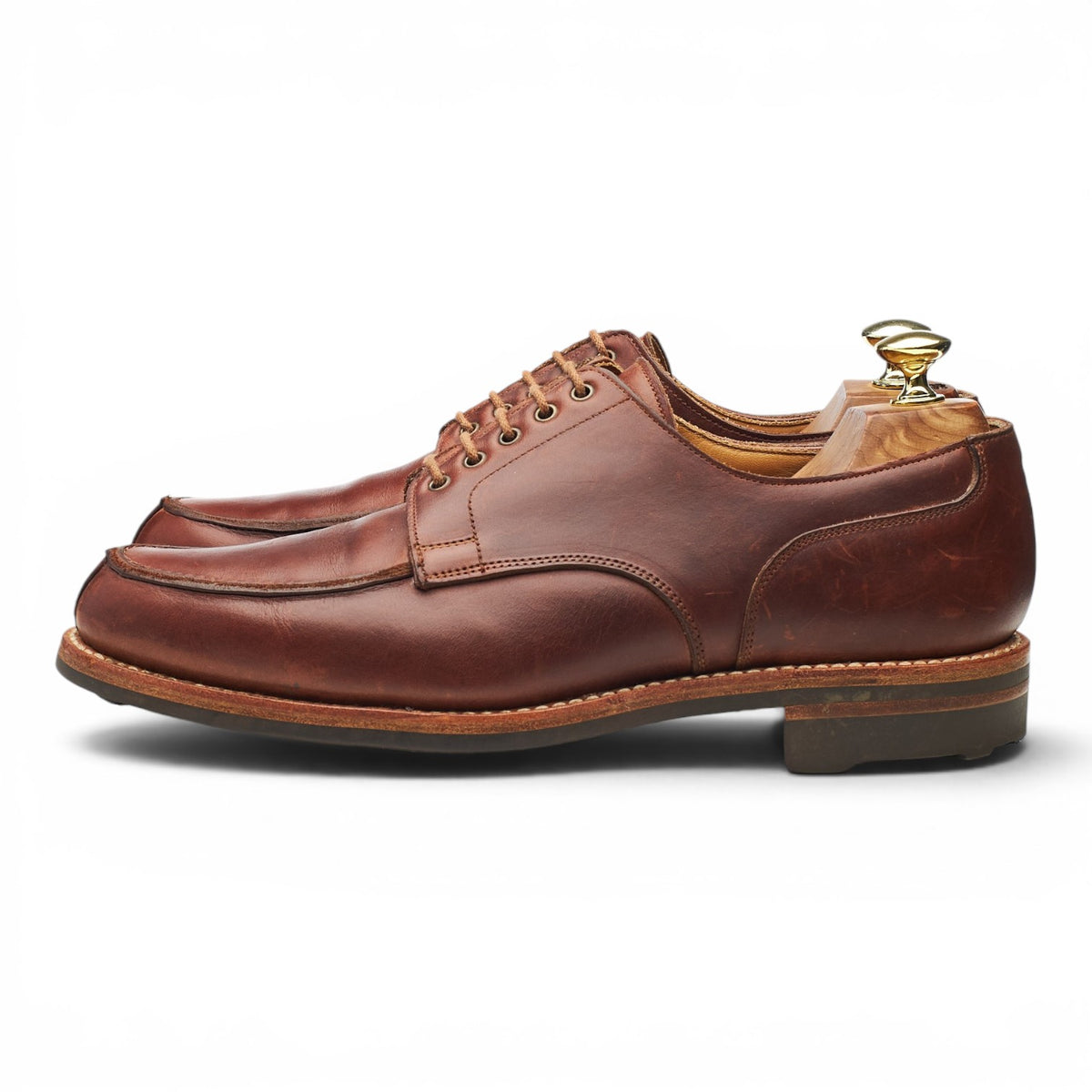 'Wexford' Brown Leather Split Toe Derby UK 7.5 E