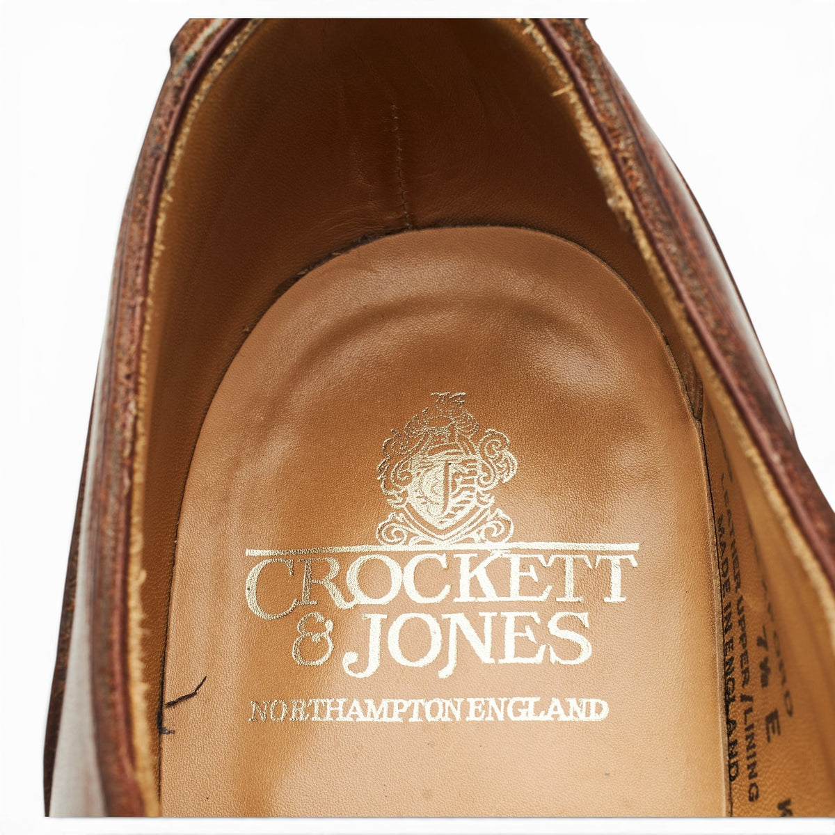 'Wexford' Brown Leather Split Toe Derby UK 7.5 E