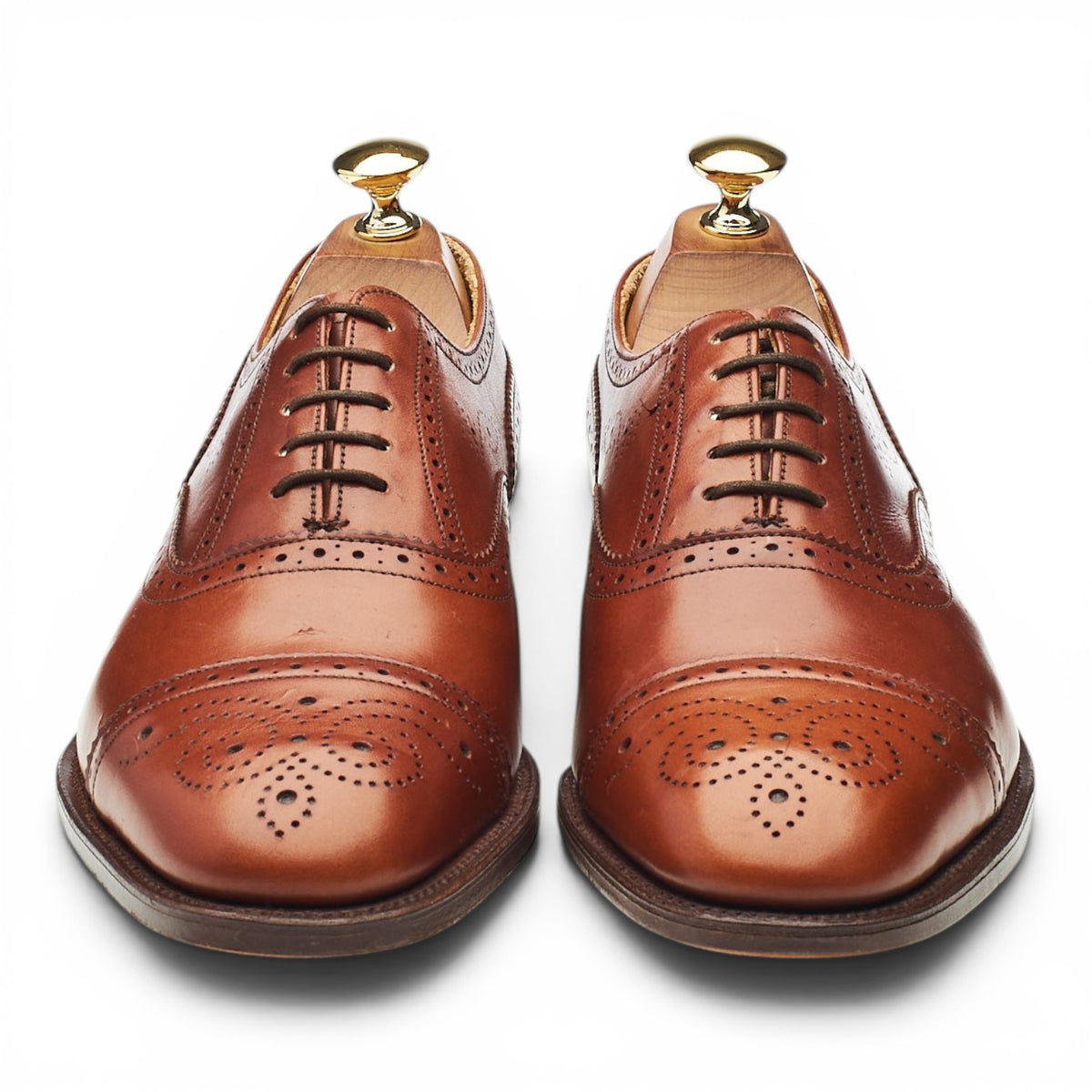 Ducker & Son 'Windsor' Brown Leather Oxford Brogues UK 6 EE