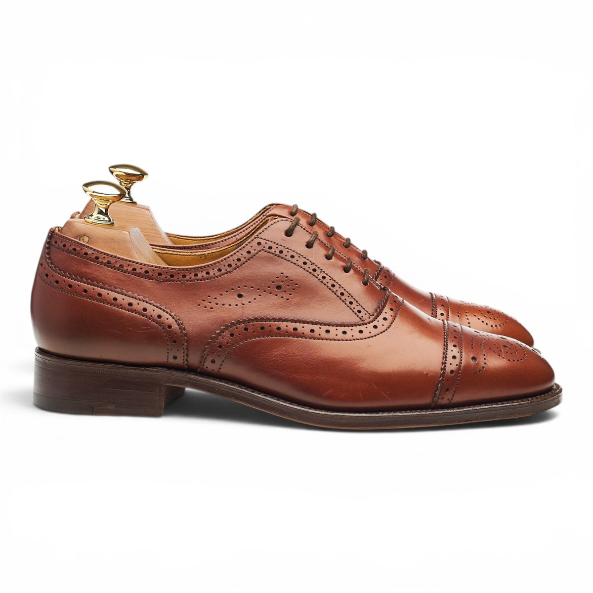 Ducker & Son 'Windsor' Brown Leather Oxford Brogues UK 6 EE