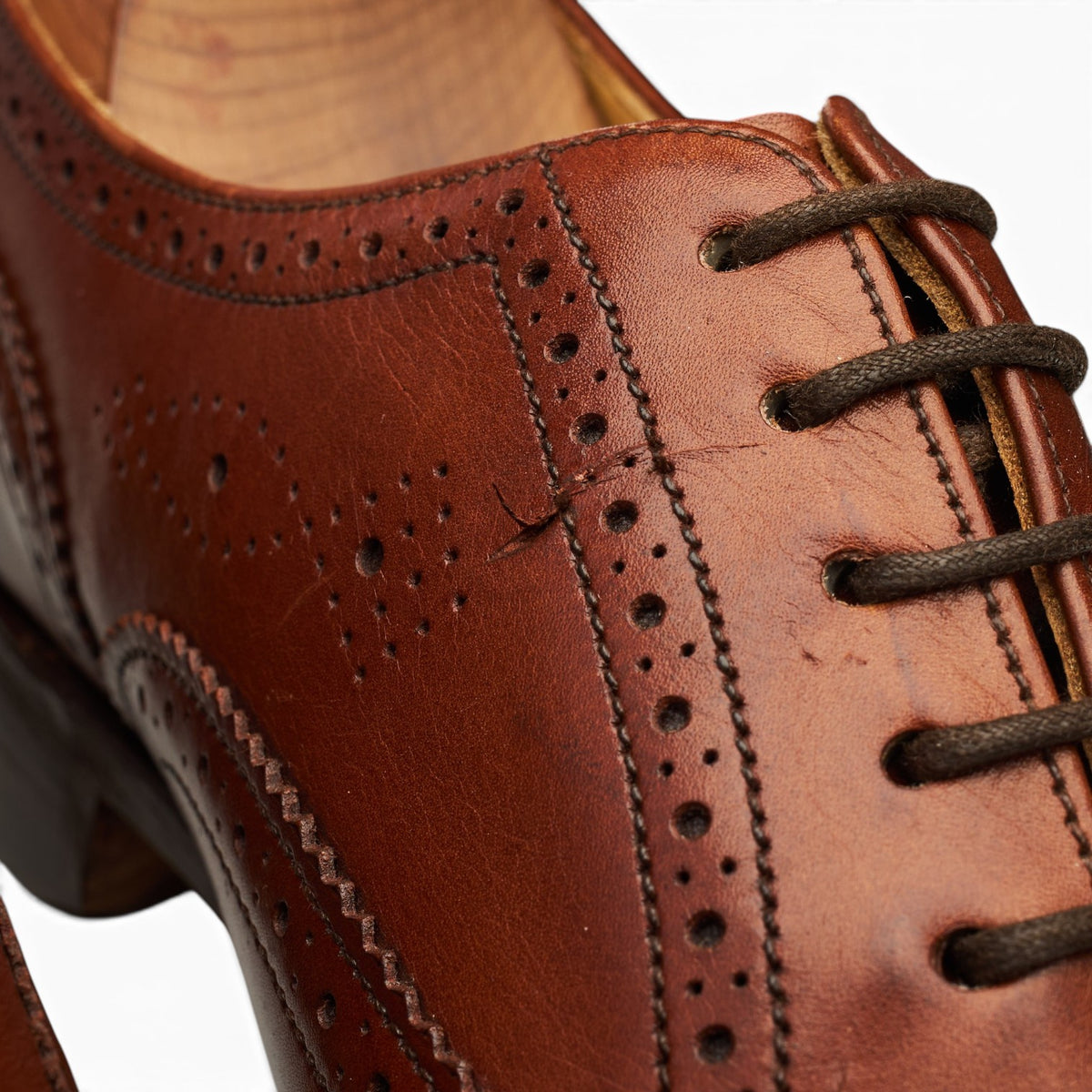 Ducker & Son 'Windsor' Brown Leather Oxford Brogues UK 6 EE