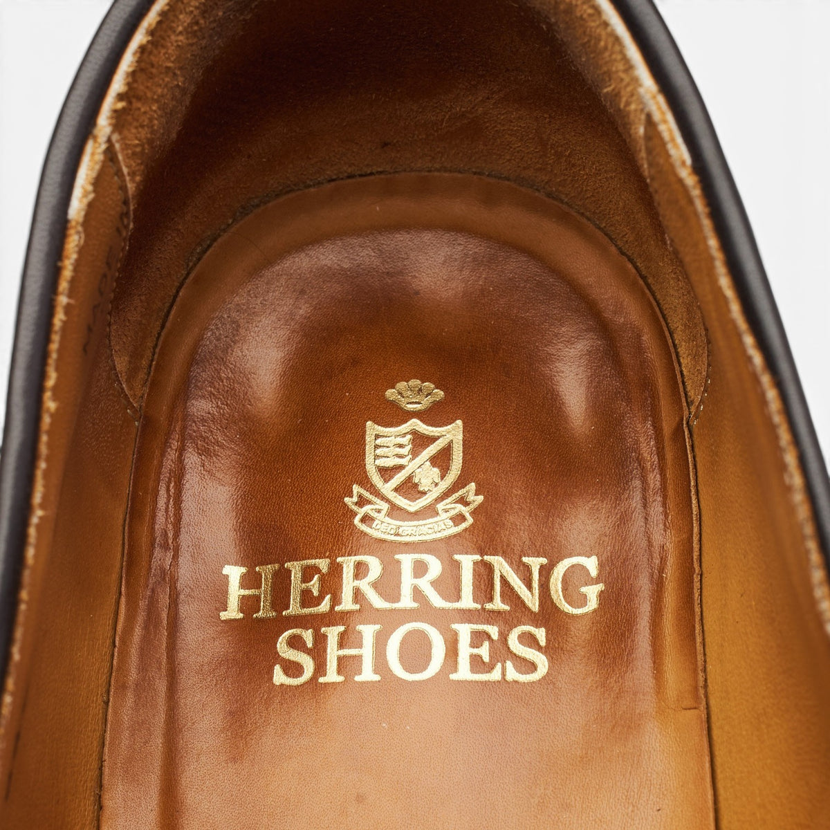 Herring '8491' Brown Leather Tassel Loafers UK 8.5