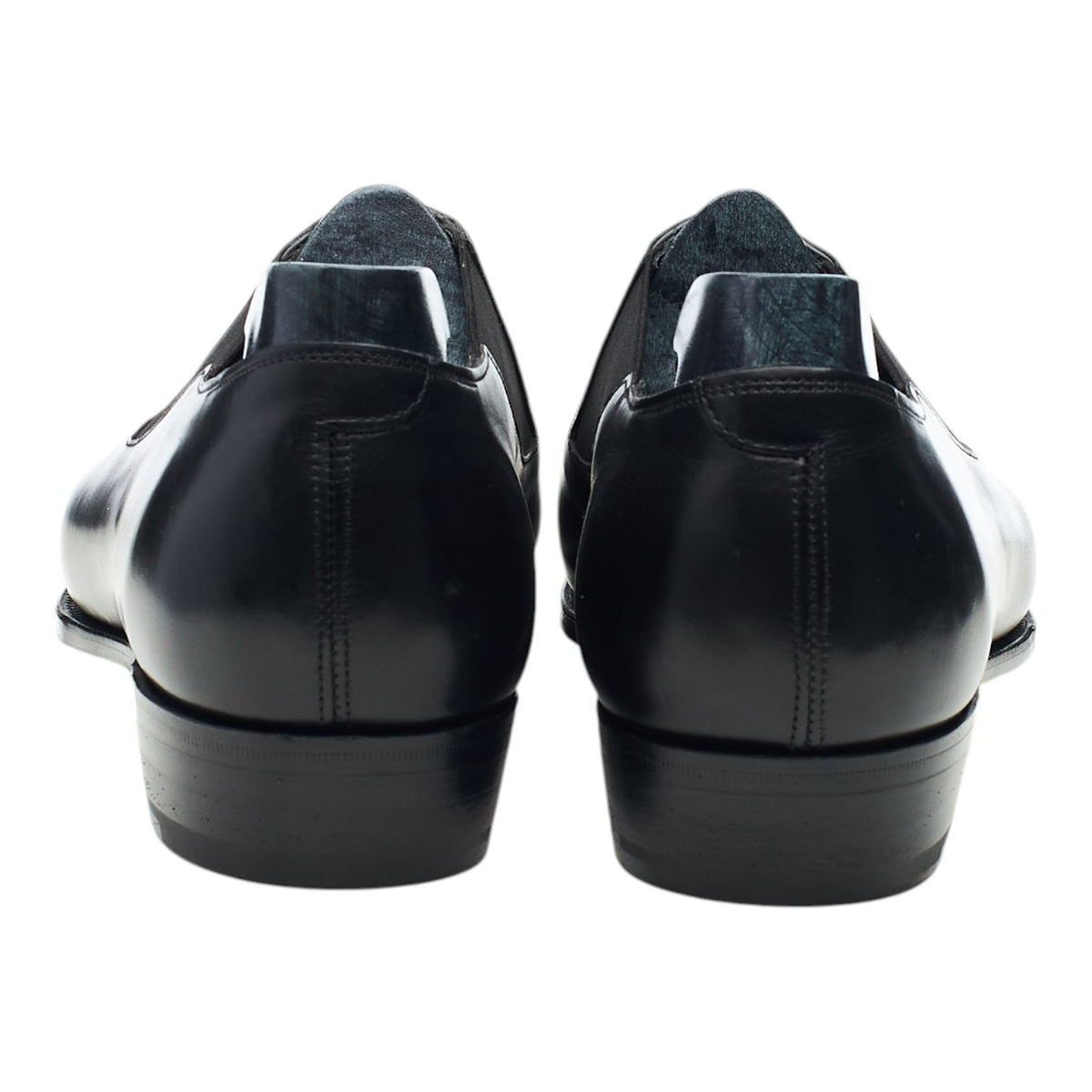 'Bulow' Black Leather Slip On Loafers UK 9.5 E