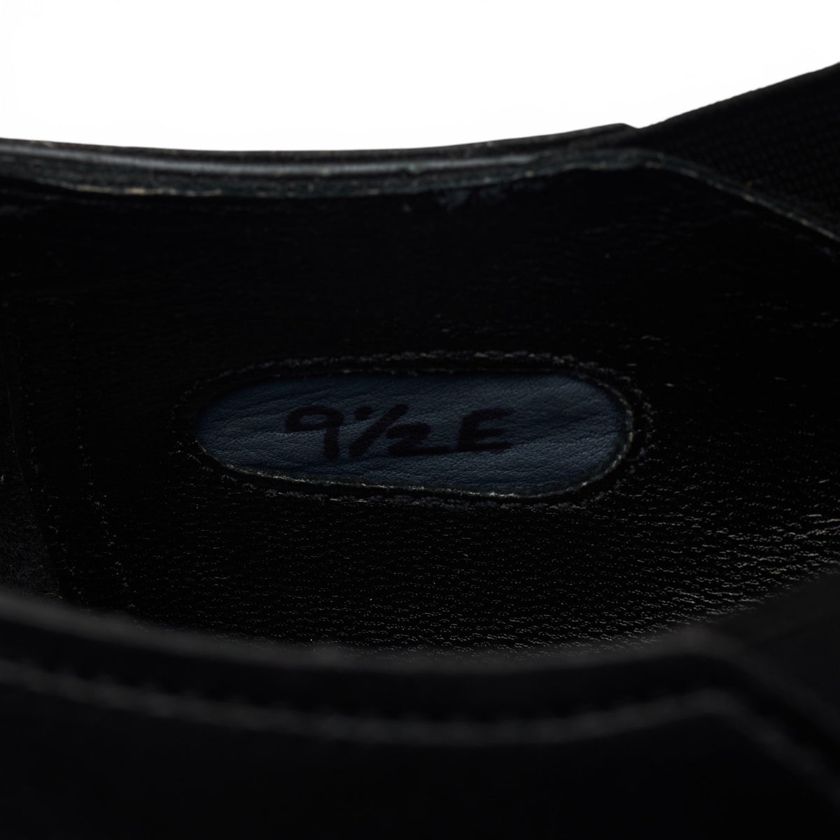 'Bulow' Black Leather Slip On Loafers UK 9.5 E