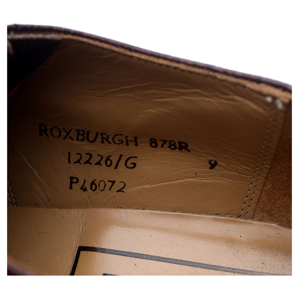 Hoggs Of Fife &#39;Roxburgh&#39; Burgundy Leather Veldtschoen Derby UK 9 G