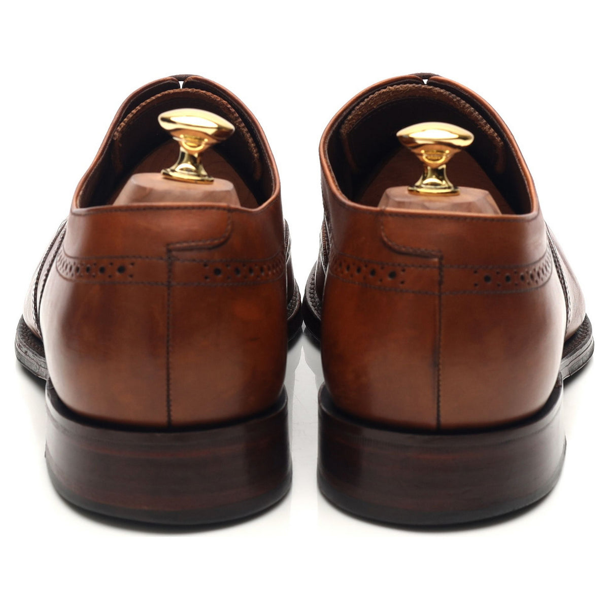 1880 &#39;Heston&#39; Tan Brown Leather Brogues UK 10 F