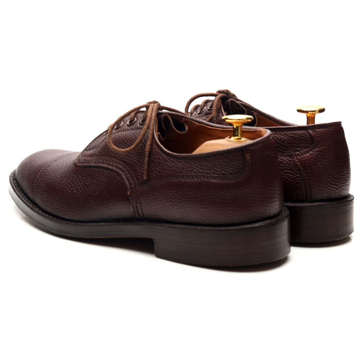 Dark Brown Leather Veldtschoen Derby UK 6