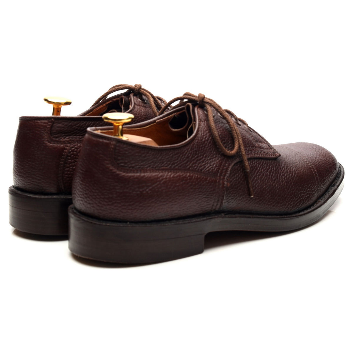 Dark Brown Leather Veldtschoen Derby UK 6