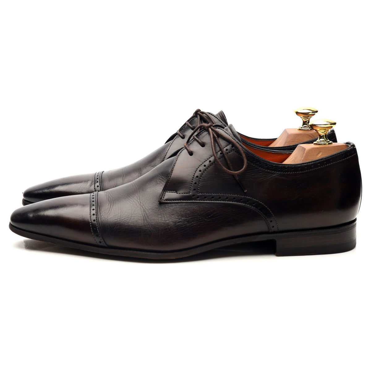 Dark Brown Leather Derby UK 7 F