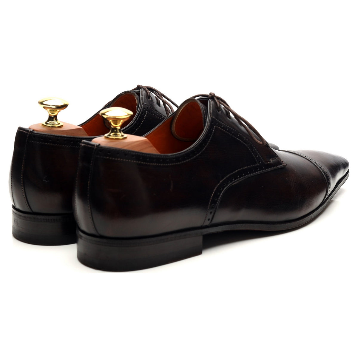 Dark Brown Leather Derby UK 7 F